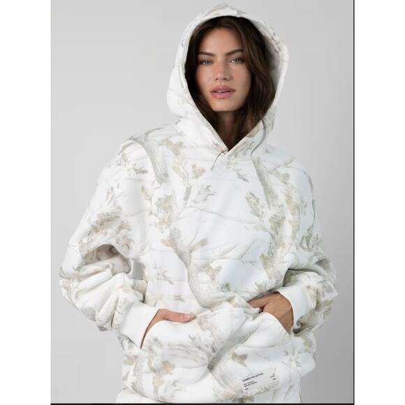 Comfrt Camo Hoodie White Oak L NWOT * S9 - Picture 4 of 4